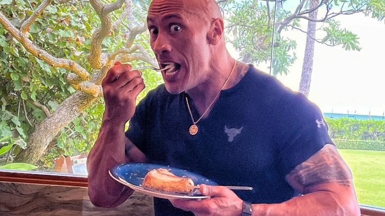 The Rock Eating Cinnamon Toast Crunch