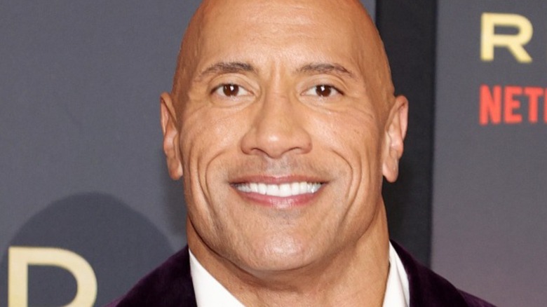 Dwayne Johnson smiling