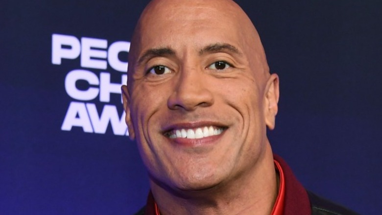 Dwayne Johnson smiling