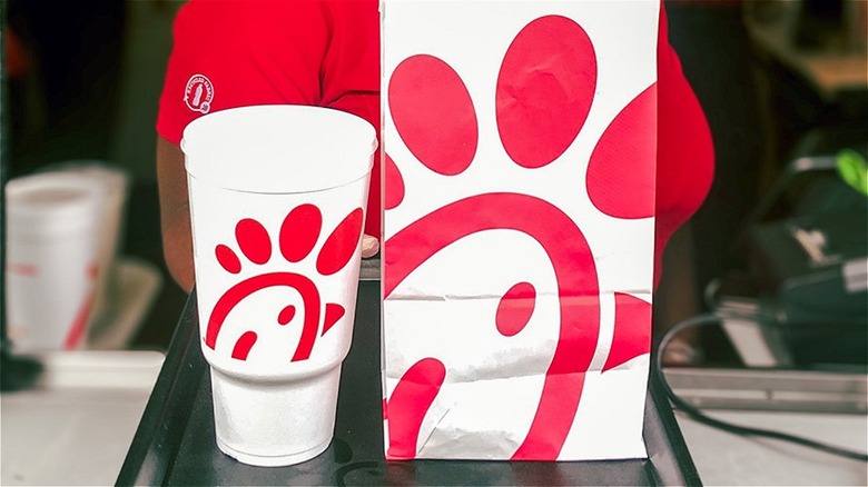 Chick-fil-A bag and cup