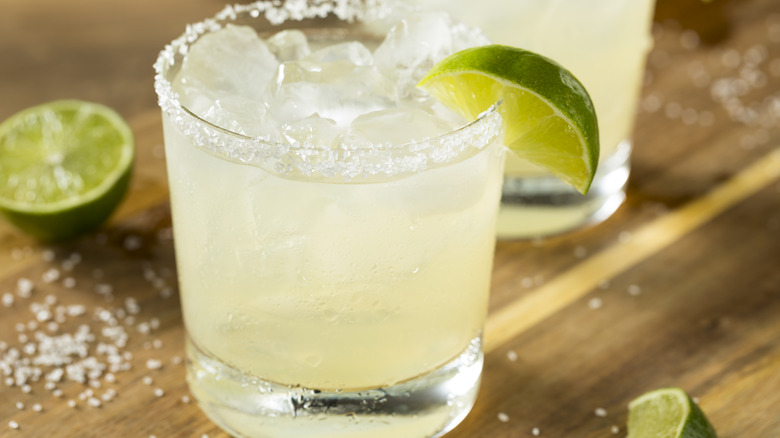 margarita with salted rim