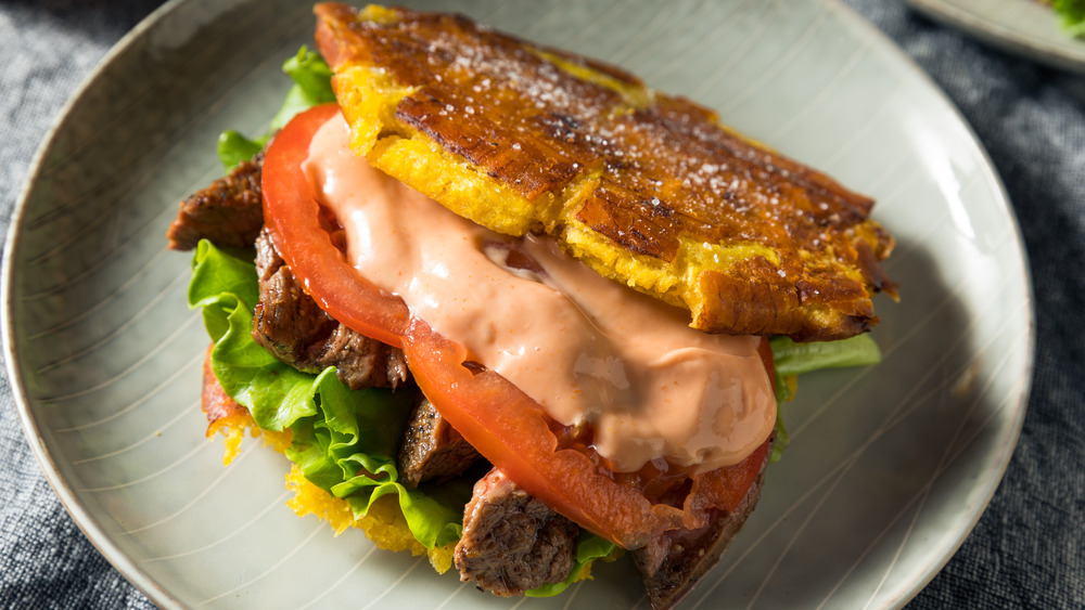 Jibarito steak sandwich