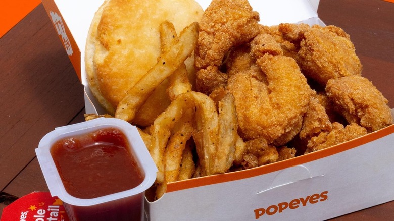 Popeyes shrimp meal