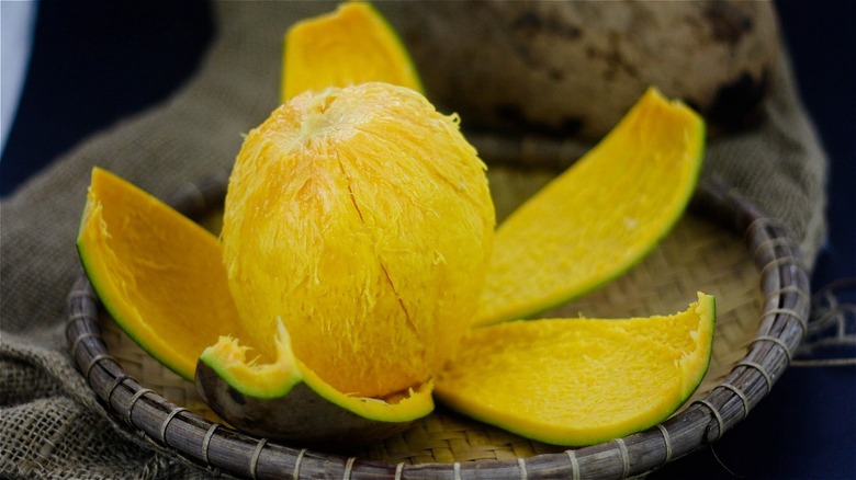 peeled mango