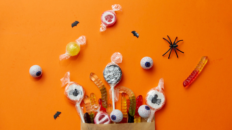A photo of Halloween candy