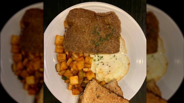 Scrapple with breakfast