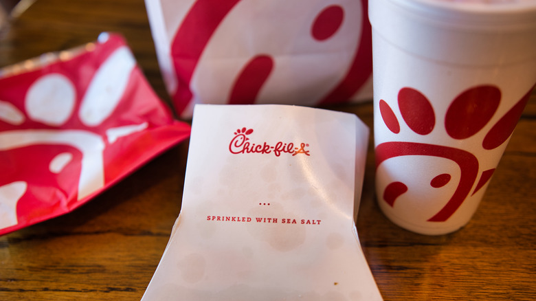 Chick-fil-A meal on a table