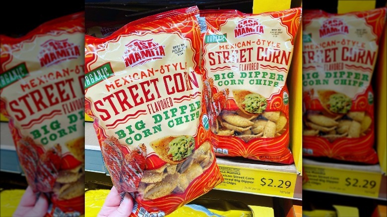 Aldi Casa Mamita Mexican-Style Street Corn Flavored Big Dipper Corn Chips
