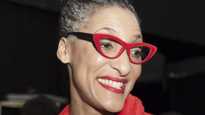 Carla Hall smiling at event