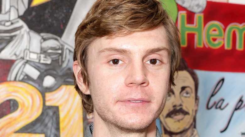 Closeup of actor Evan Peters