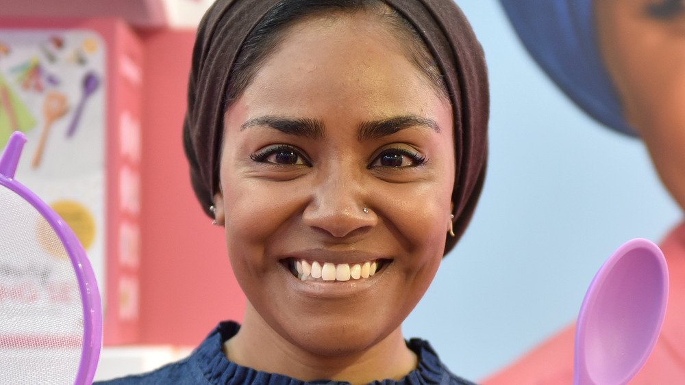 Nadiya Hussain with her utensils