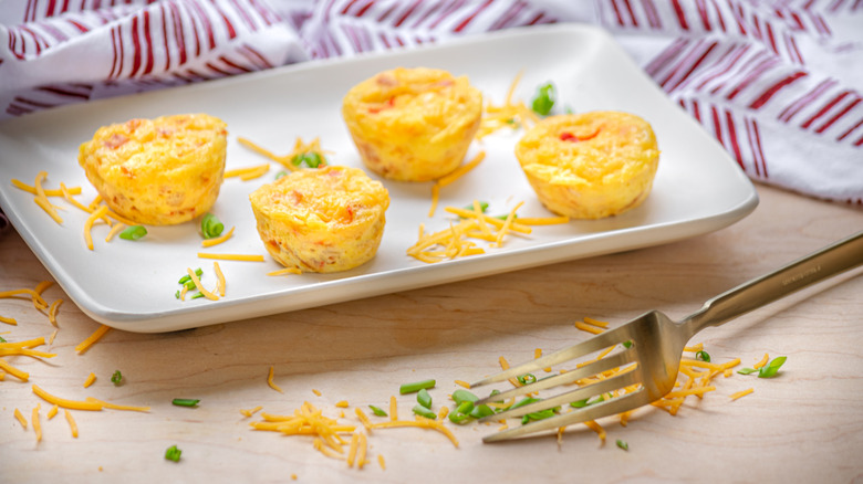 copycat Starbucks egg bites on white plate