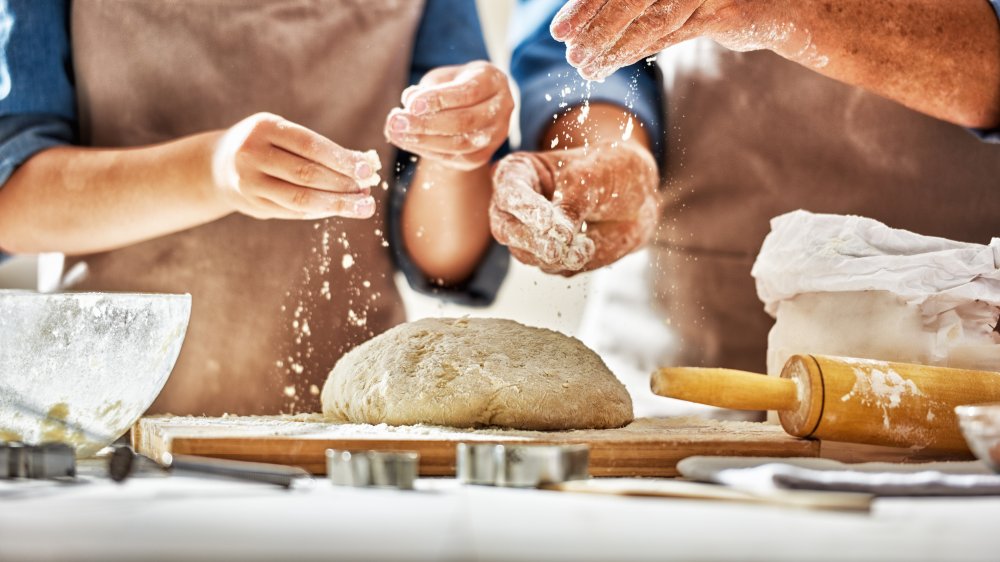 people making bread