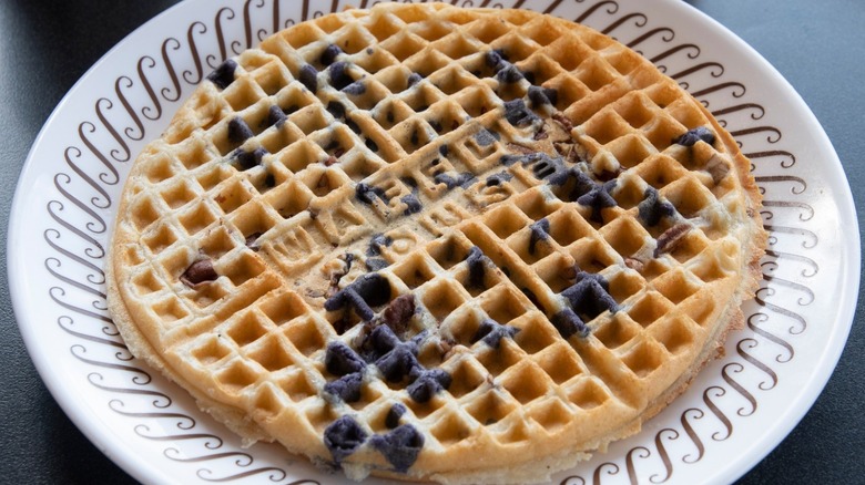 Waffle House blueberry waffle
