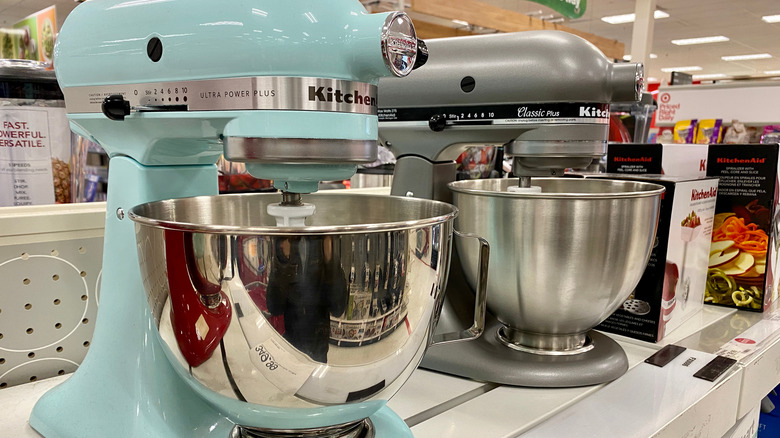 Blue and gray Kitchen Aids at Target