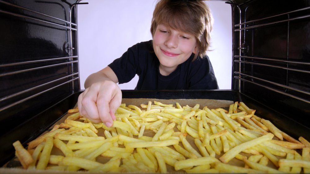 French fries in oven