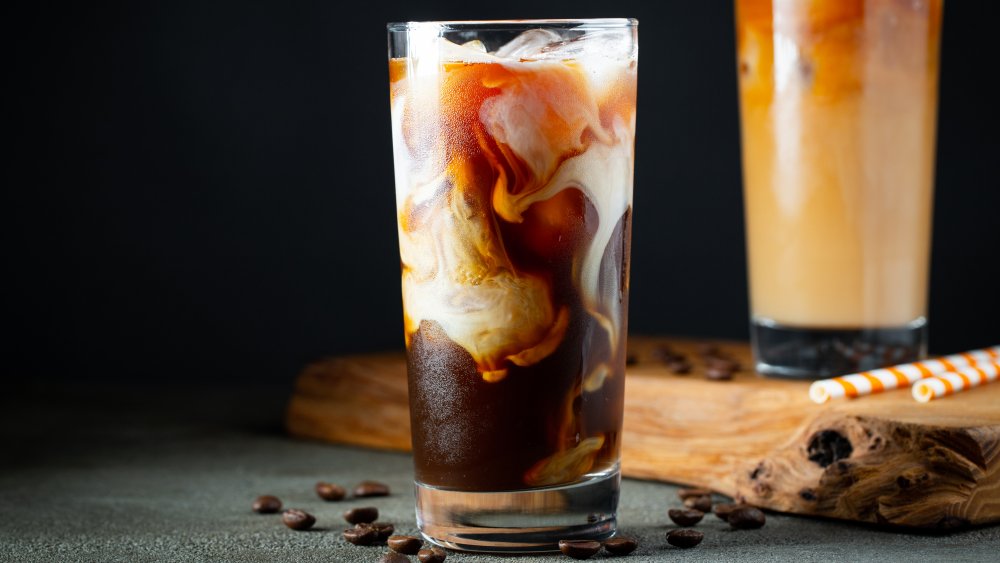 Iced coffee with milk