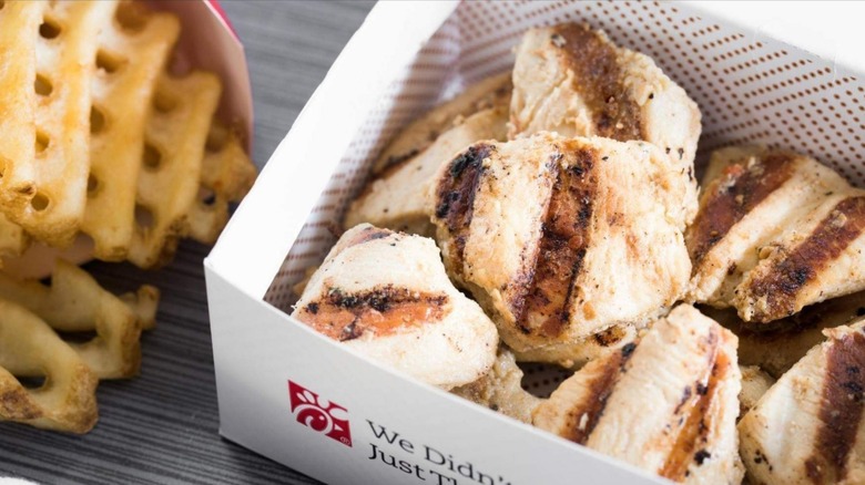 Chick-Fil-A grilled nuggets and waffle fries