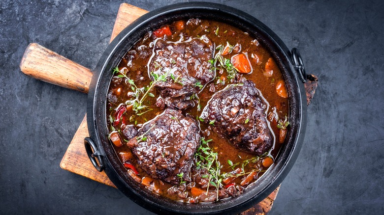 braised beef cheeks