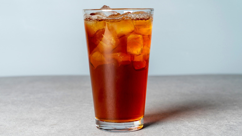 Glass of iced tea