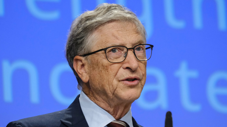Bill Gates in glasses and suit