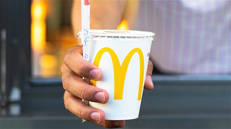 McDonald's drive-thru employee drink