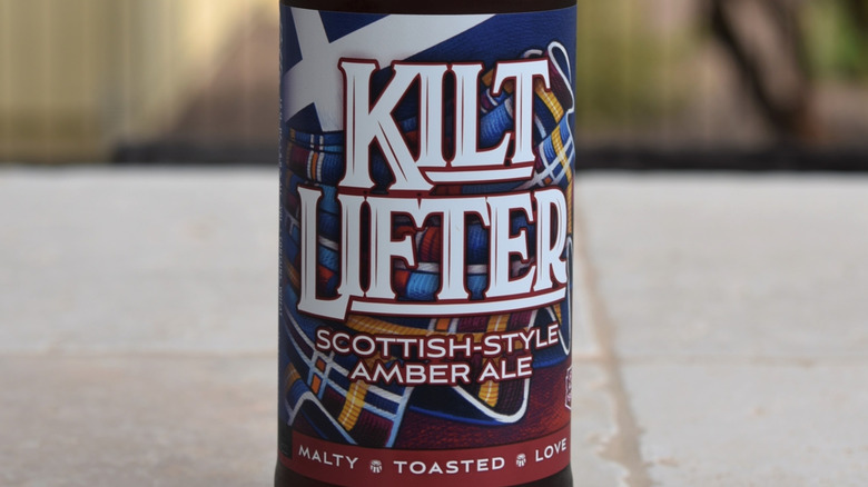 close-up of Kilt Lifter bottle