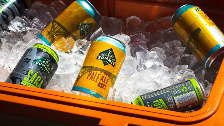 Extra Pale Ale can in a cooler of ice