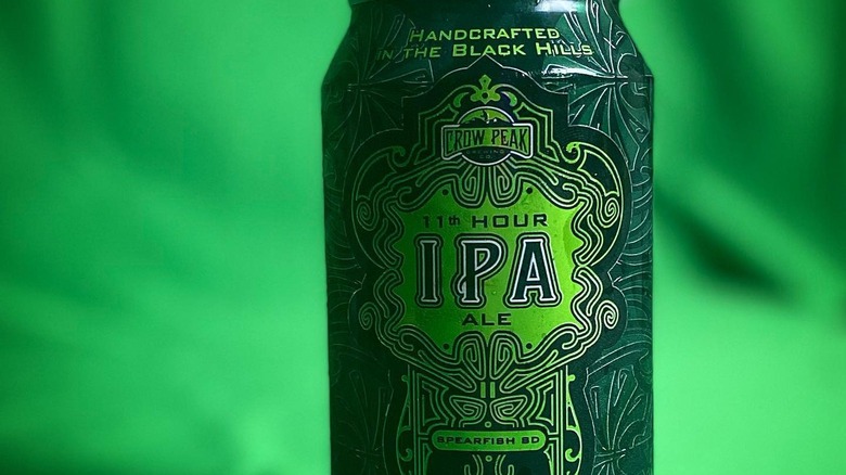 close-up of 11th Hour IPA can
