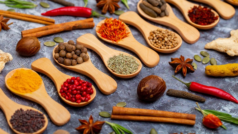 assorted whole spices