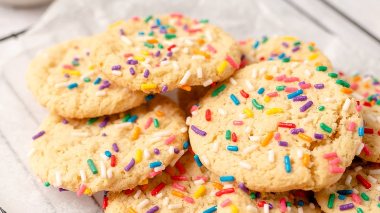 Sugar cookies with sprinkles