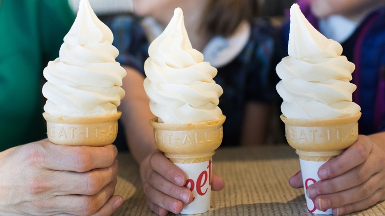 Chick-fil-A ice cream cones