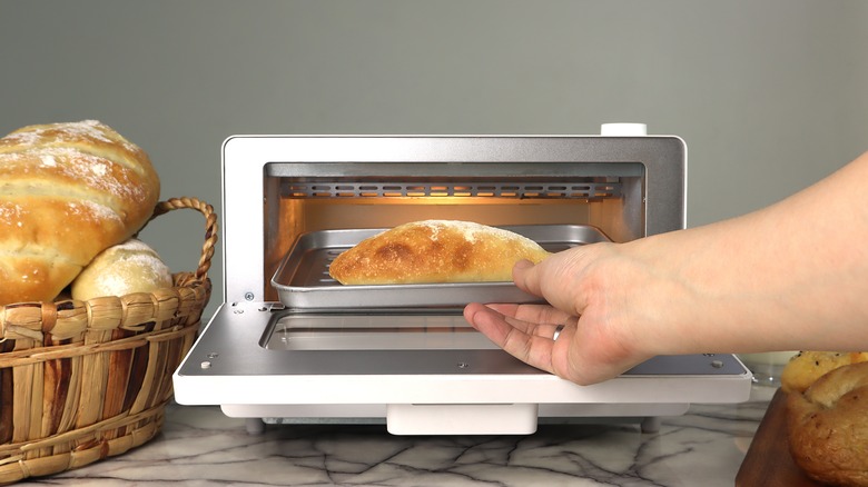 Baking bread in toaster oven