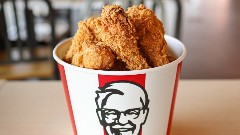 Bucket of KFC Fried Chicken
