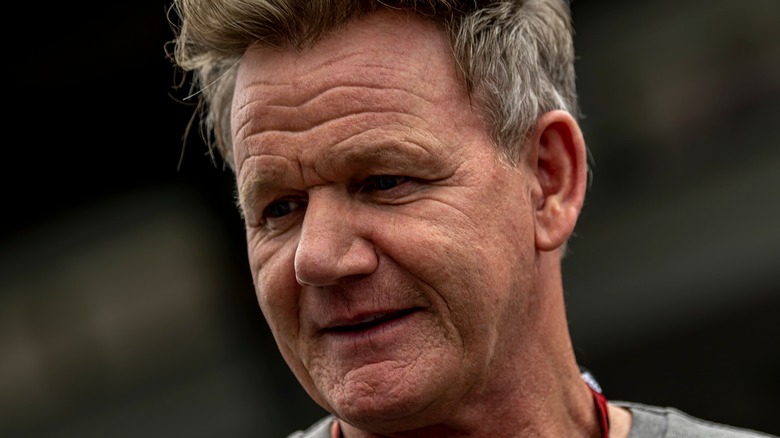 Gordon Ramsay looking to left