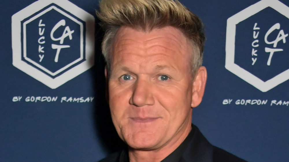 Gordon Ramsay with open mouth