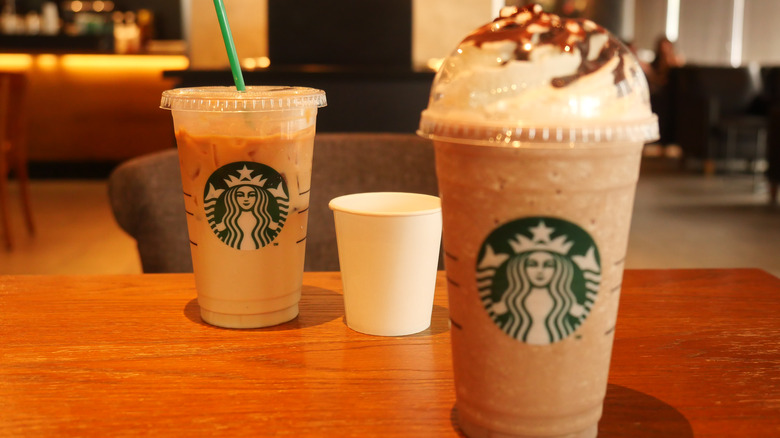 Cup of Starbucks churro Frappuccino
