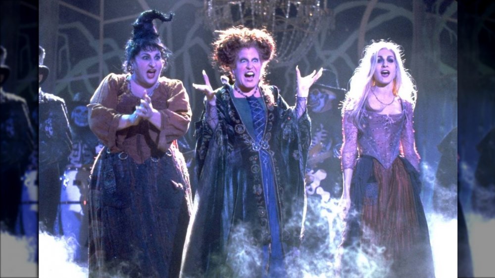 the three Hocus Pocus Sanderson sisters