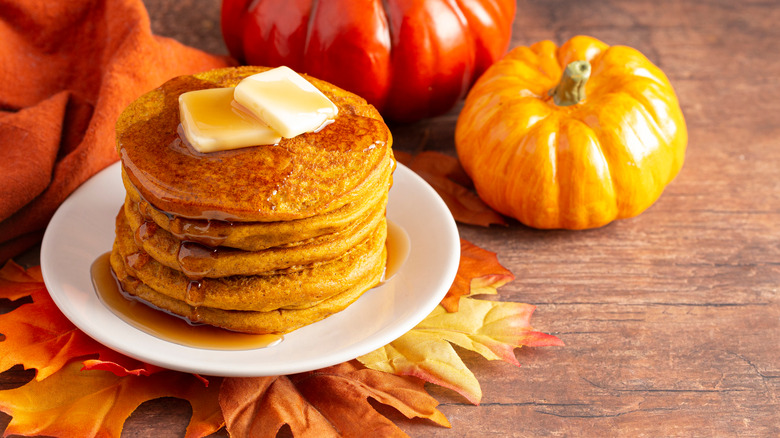 Pumpkin spice pancakes