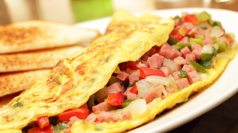 Denver omelet on plate