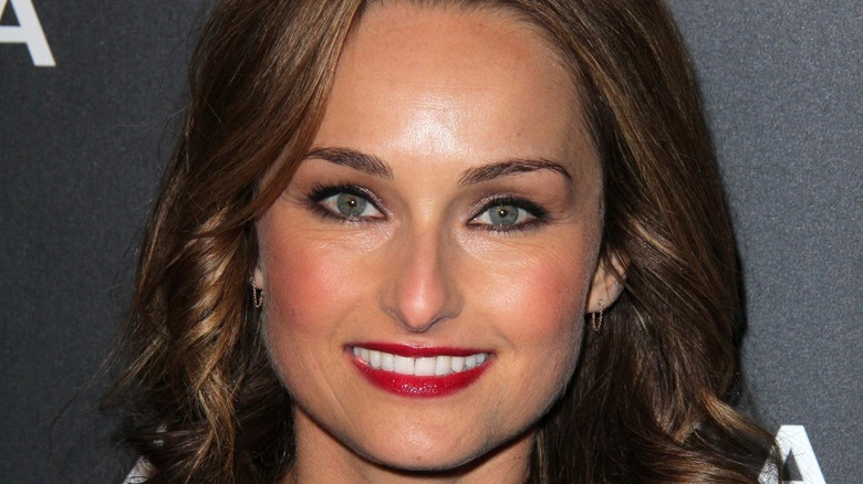 Giada de Laurentiis in red lipstick