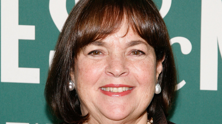 Ina Garten in pearl earrings