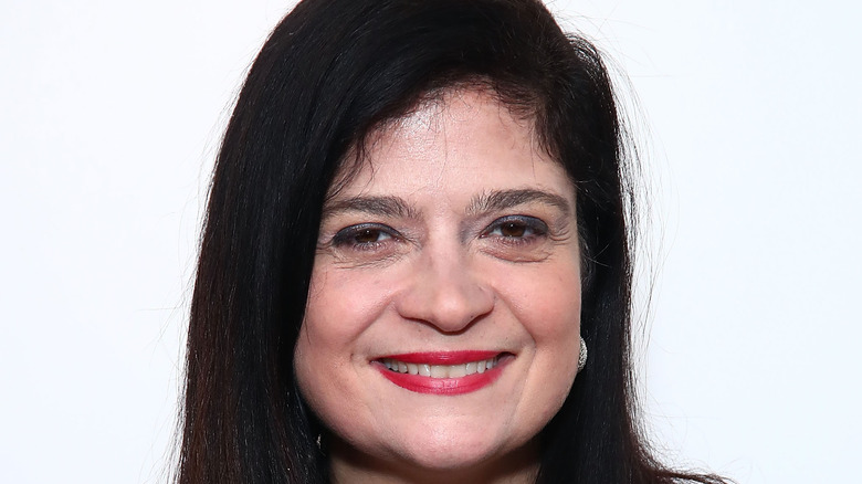 Alex Guarnaschelli wearing red lipstick