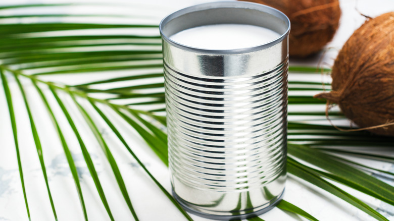 A can of coconut milk