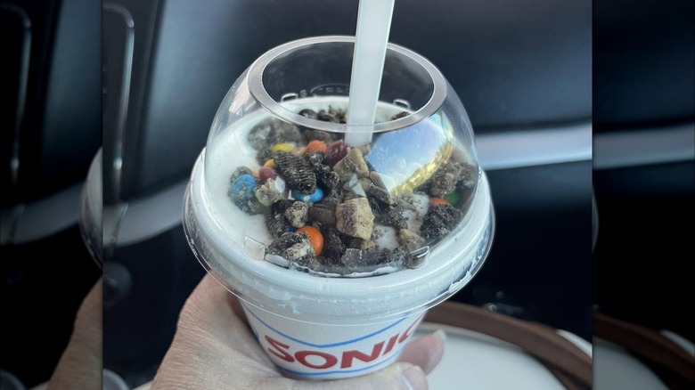 Sonic Trick or Treat Blast dessert
