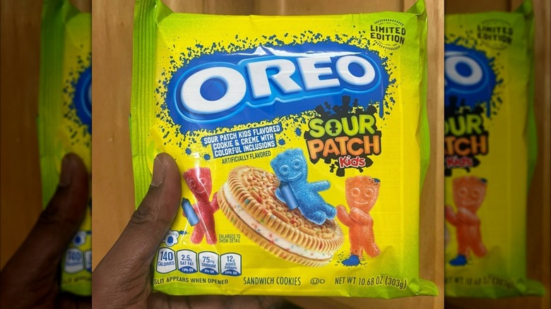 package of Sour Patch Kids Oreos