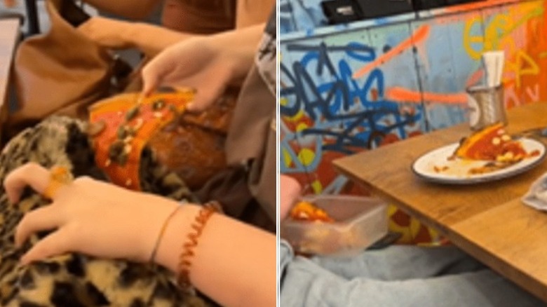Students steal pizza