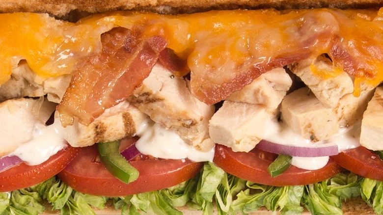 Subway chicken & bacon ranch sub