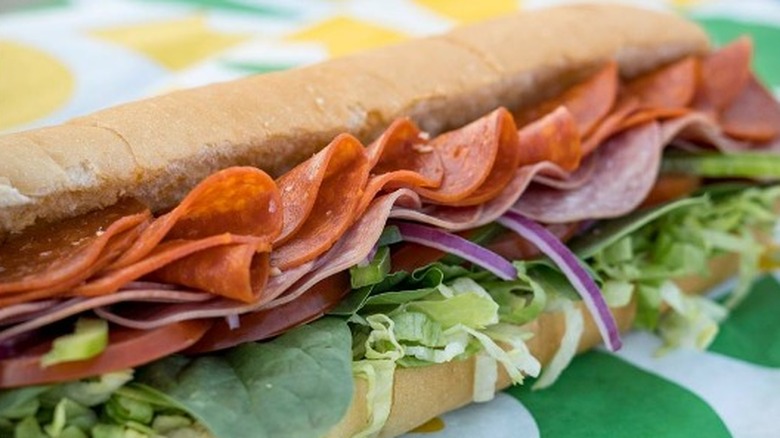 Subway cold cut combo sandwich