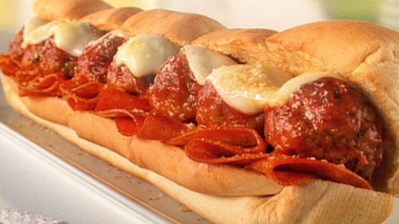 subway meatball marinara sub